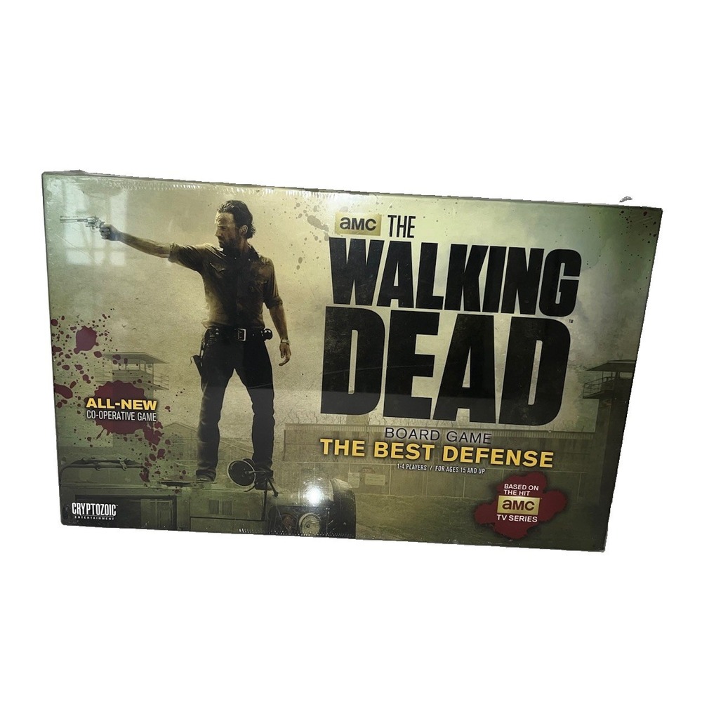 The Walking Dead The Best Defense Board Game AMC Cryptozoic Sealed (5/#0)